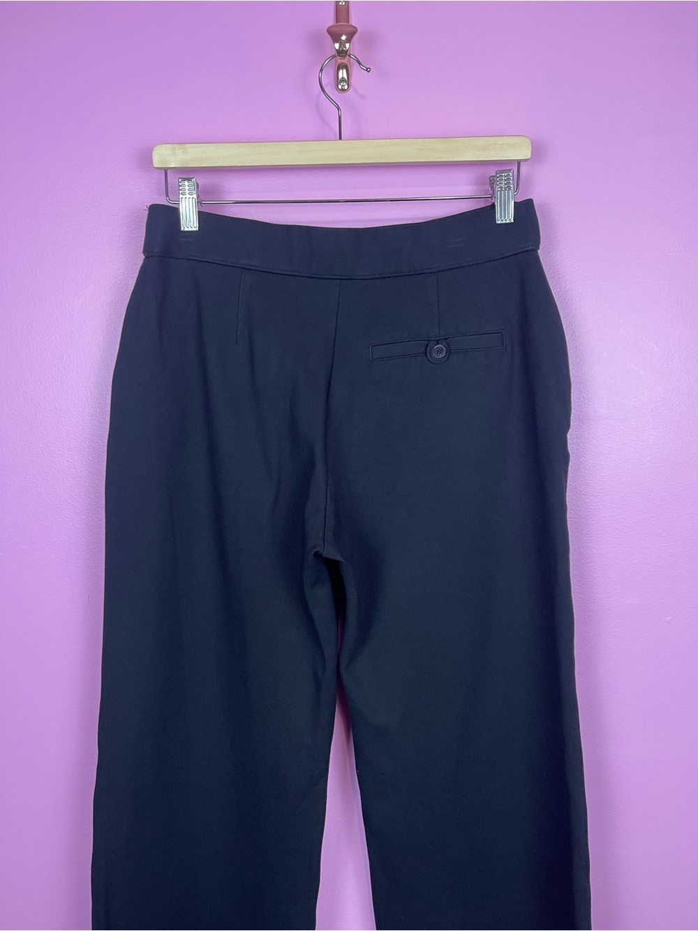 SPANX PerfectFit Ponte Wide Leg Pants Black Smoothing Pull-On Women’s Large - Picture 12 of 14